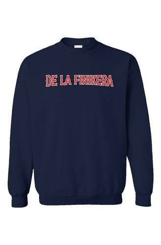 Unisex Gildan Crewneck De La Finikera Navy Blue